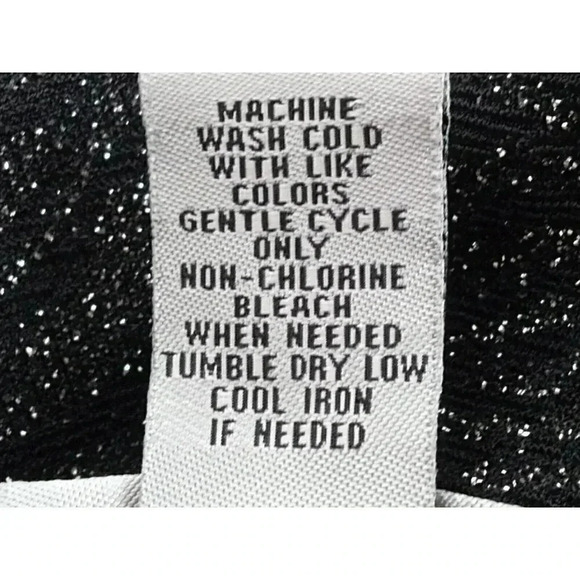 Catherines Womens Blouse Gray 3/4 Sleeve Cowl Neck Floral Glitter Pullover 2X - Picture 6 of 8